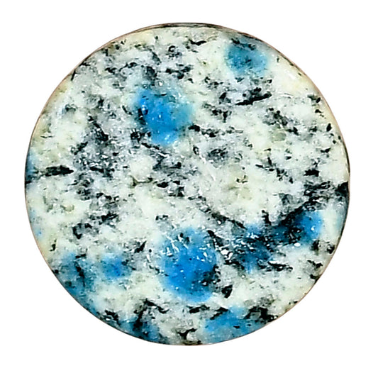 K2 Blue - Azurite In Quartz 20x20x2.8 mm Round Gemstone LS03449-57