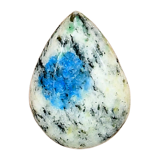 K2 Blue - Azurite In Quartz 20x14.7x4.7 mm Pear Gemstone LS03451-57