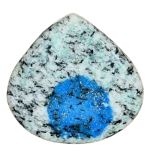 K2 Blue - Azurite In Quartz 27.54x26.4x4.8 mm Heart Gemstone LS03453-57