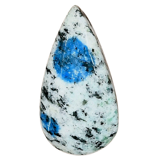 K2 Blue - Azurite In Quartz 24.76x13x6.2 mm Pear Gemstone LS03455-57