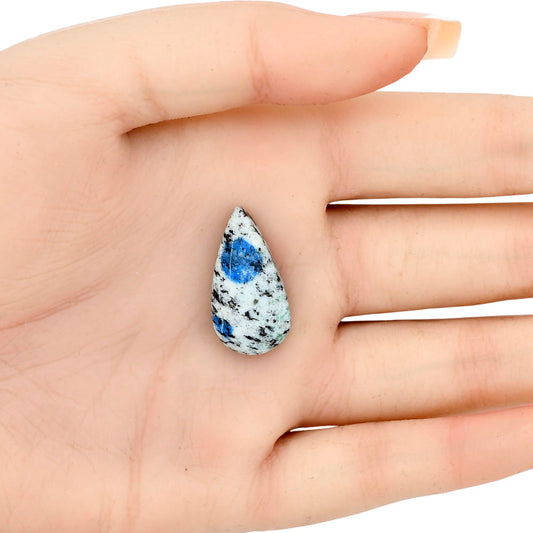 K2 Blue - Azurite In Quartz 24.76x13x6.2 mm Pear Gemstone LS03455-57