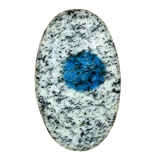 K2 Blue - Azurite In Quartz 36.23x21.23x6.8 mm Oval Gemstone LS03457-57
