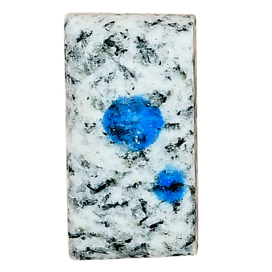 K2 Blue - Azurite In Quartz 23.16x12.2x5.3 mm Baguette Gemstone LS03458-57