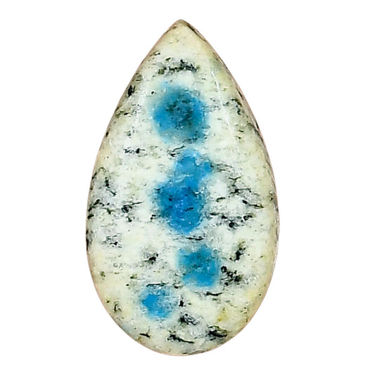 K2 Blue - Azurite In Quartz 24.36x14x4.9 mm Pear Gemstone LS03460-57