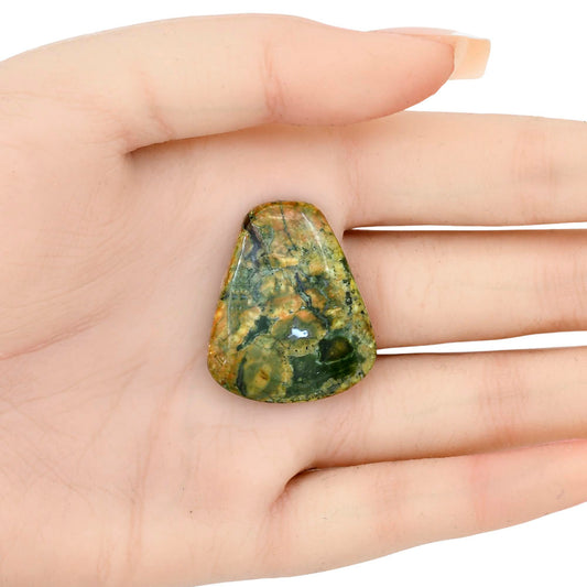 Rhyolite - Rainforest Jasper 31.65x26.5x5.8 mm Fancy Gemstone LS03461-58