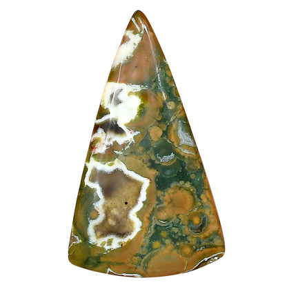 Rhyolite - Rainforest Jasper 43.65x25.75x5 mm Fancy Gemstone LS03465-58