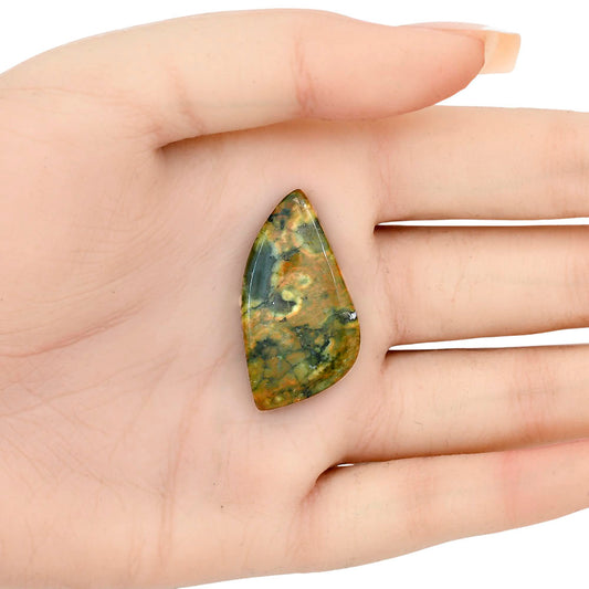 Rhyolite - Rainforest Jasper 35.1x18.3x5.5 mm Fancy Gemstone LS03467-58