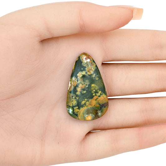 Rhyolite - Rainforest Jasper 37.35x23.25x6.3 mm Fancy Gemstone LS03469-58