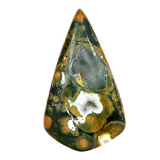 Rhyolite - Rainforest Jasper 28.5x16.35x5 mm Pear Gemstone LS03477-58