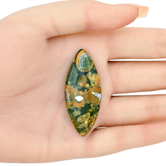 Rhyolite - Rainforest Jasper 48.75x20.55x6mm Marquise Gemstone LS03481-58