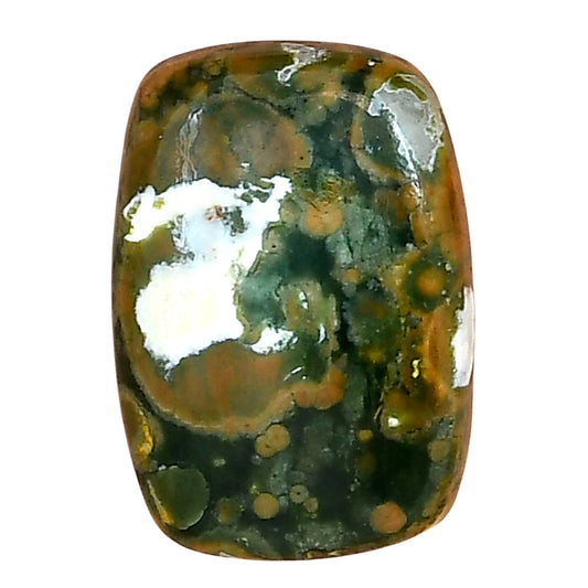 Rhyolite - Rainforest Jasper 31.1x16x5.5 mm Baguette Gemstone LS03490-58