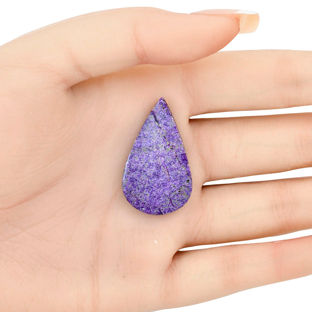 Purpurite 34.2x20.45x4.2 mm Pear Gemstone LS03558-60