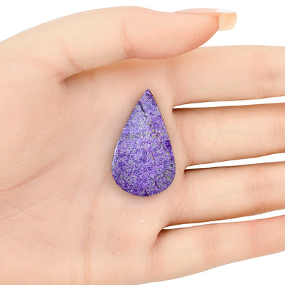 Purpurite 34.2x20.45x4.2 mm Pear Gemstone LS03558-60