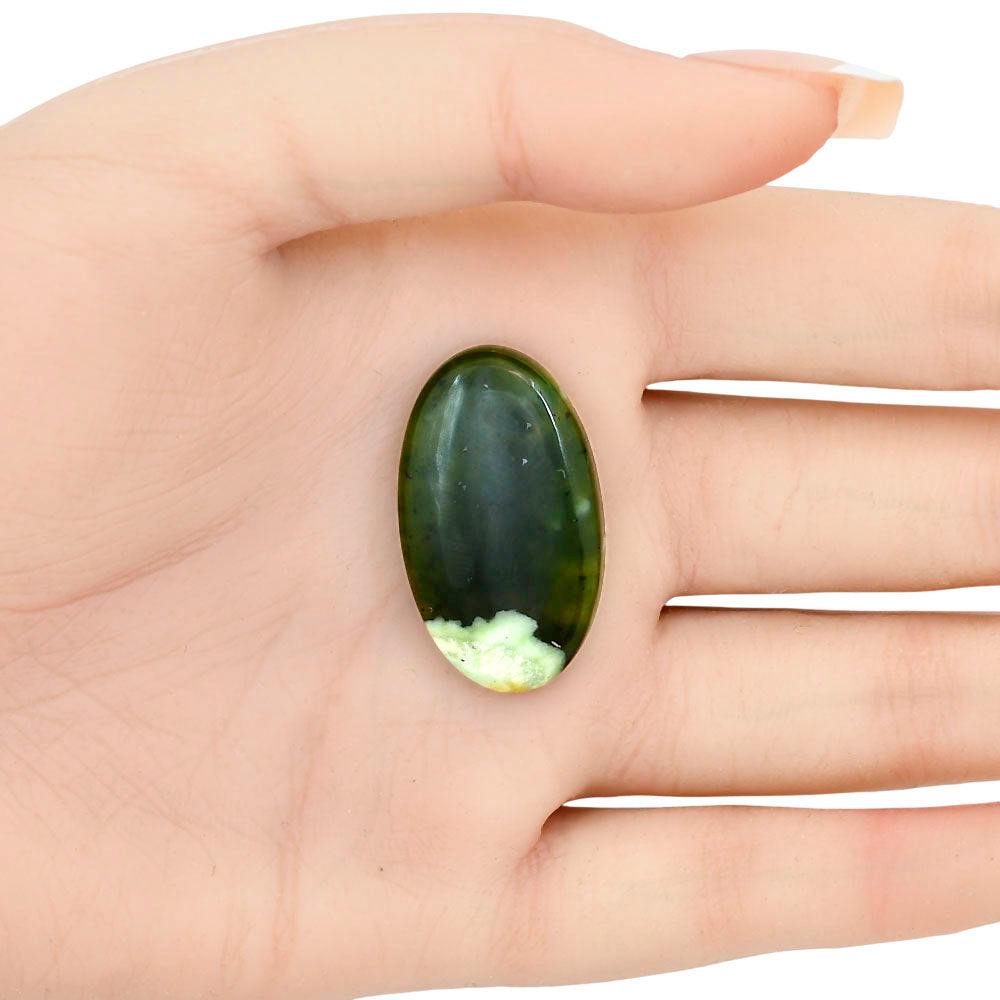 Chrome Chalcedony 31.1x18.6x5.6 mm Oval Gemstone LS03579-61
