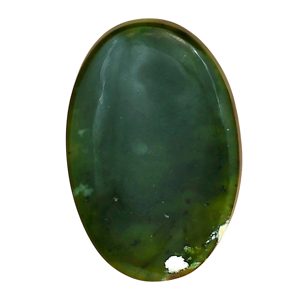Chrome Chalcedony 33.1x22.1x5.5 mm Oval Gemstone LS03586-61