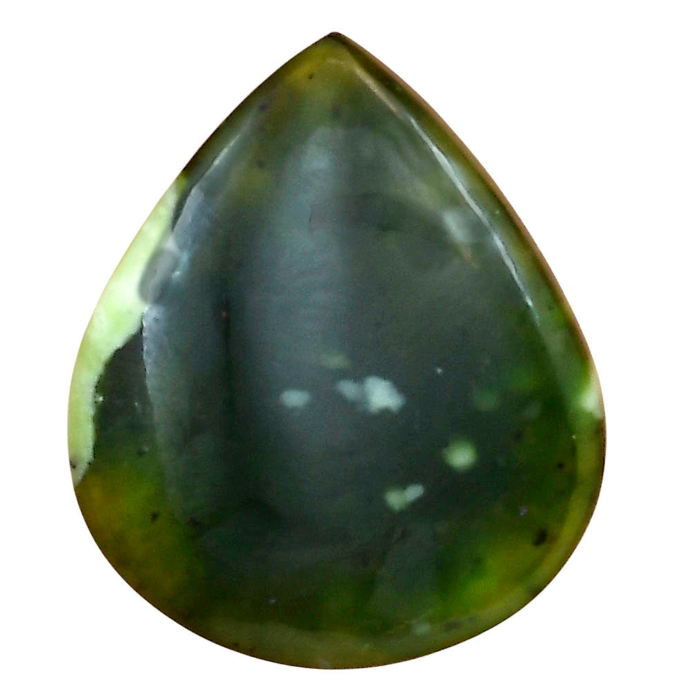 Chrome Chalcedony 30.65x26x5.5 mm Pear Gemstone LS03589-61