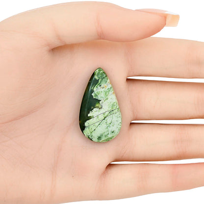 Chrome Chalcedony 33.25x19x5.3 mm Pear Gemstone LS03596-61