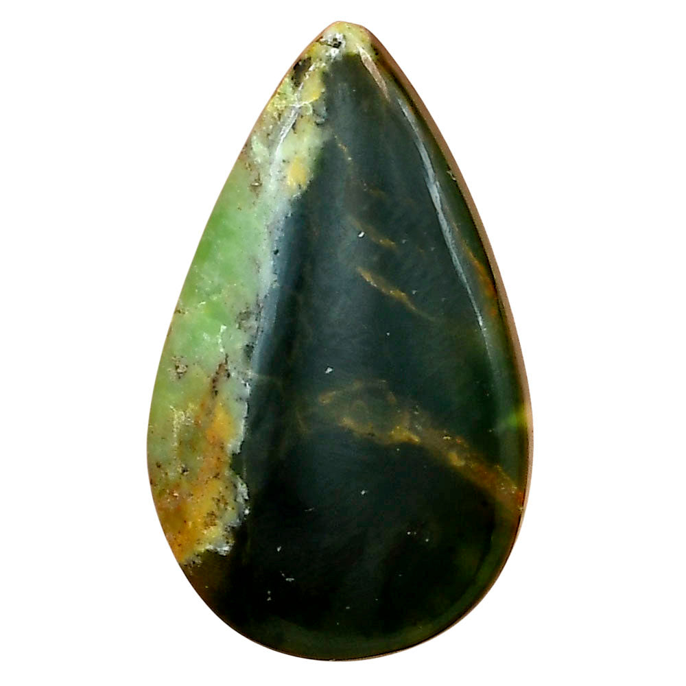 Chrome Chalcedony 34.9x21.15x5.5 mm Pear Gemstone LS03599-61