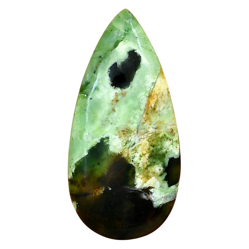 Chrome Chalcedony 41.65x20.45x5.5 mm Pear Gemstone LS03606-61