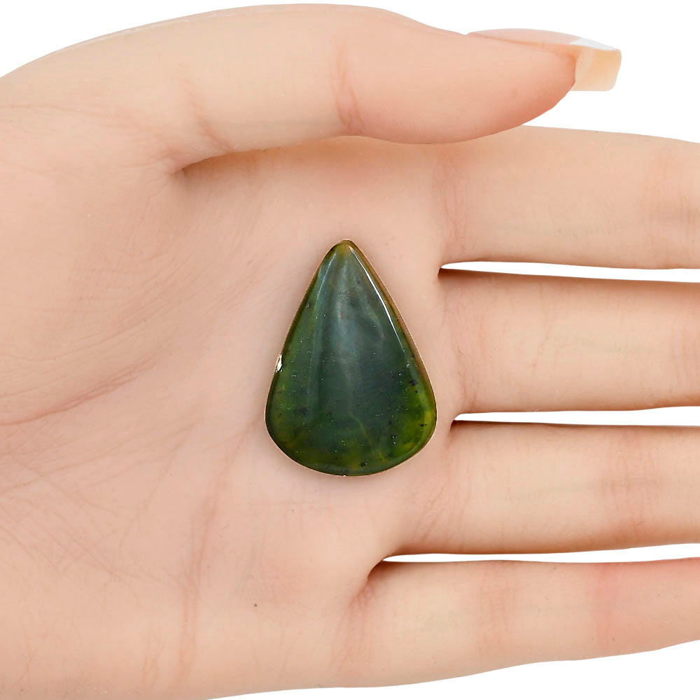 Chrome Chalcedony 22.2x20.16x5 mm Pear Gemstone LS03608-61
