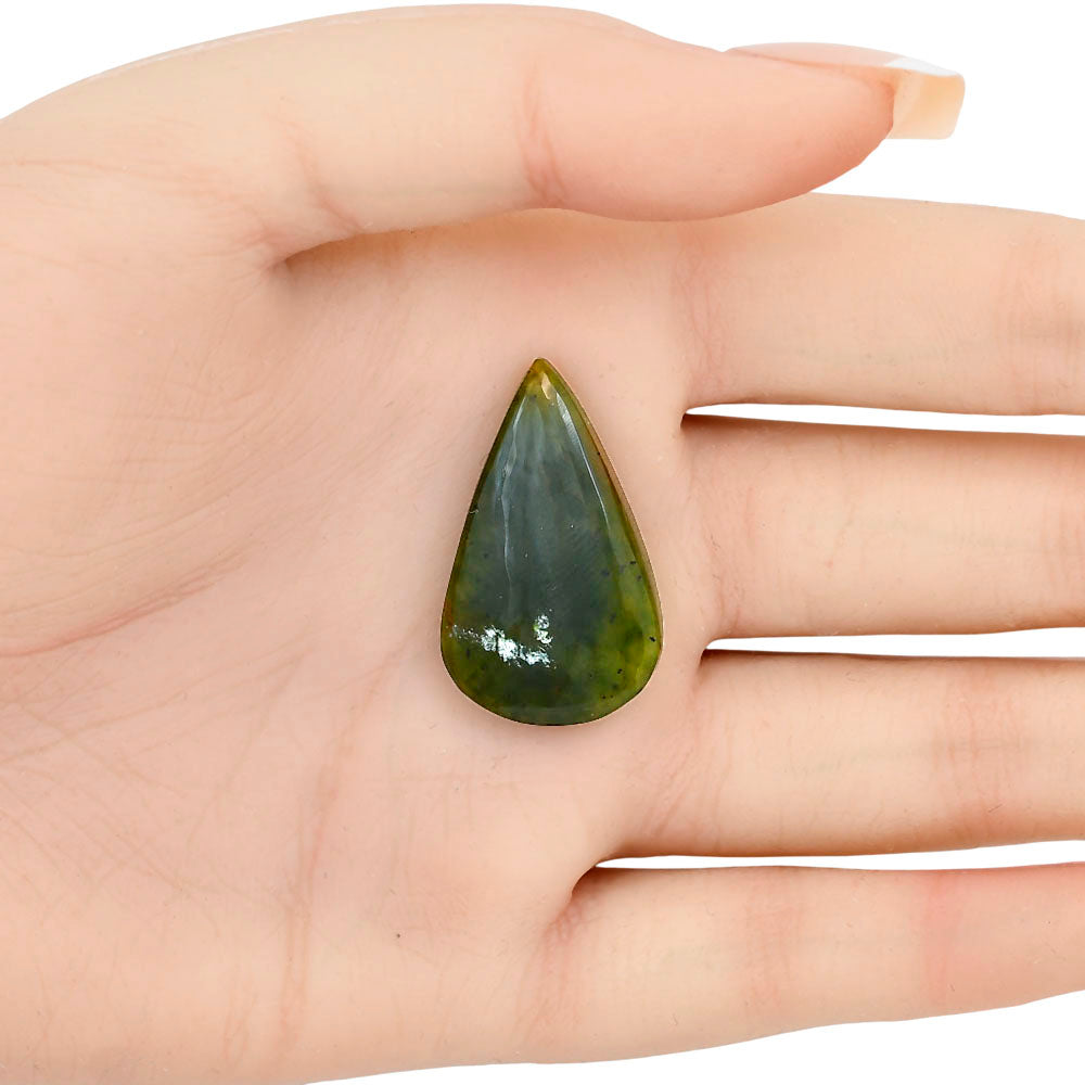 Chrome Chalcedony 30.65x18.65x5.5 mm Pear Gemstone LS03612-61
