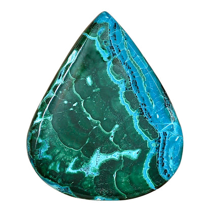 Azurite Malachite 36.4x30x4.7 mm Heart Gemstone LS03645-63