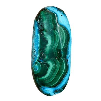 Azurite Malachite 31x13.6x5 mm Oval Gemstone LS03649-63