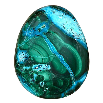 Azurite Malachite 27.2x21.8x5.5 mm Oval Gemstone LS03650-63