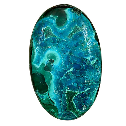 Azurite Malachite 33.8x21x5.5 mm Oval Gemstone LS03653-63