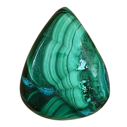 Azurite Malachite 24x19.15x5.5 mm Pear Gemstone LS03657-63