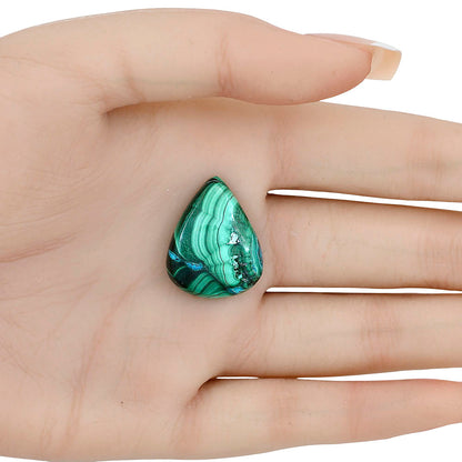 Azurite Malachite 24x19.15x5.5 mm Pear Gemstone LS03657-63