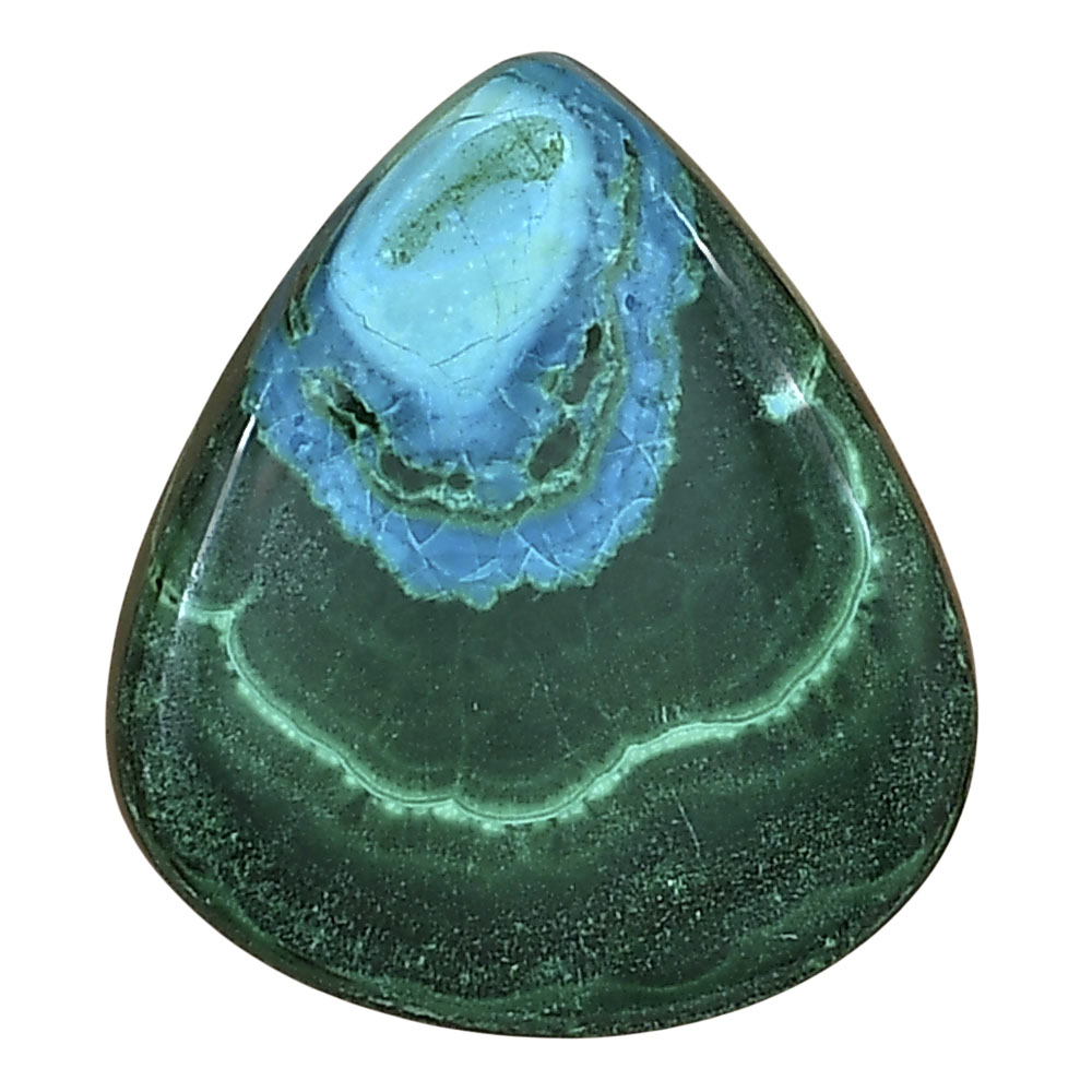 Azurite Malachite 25.1x22.25x5 mm Heart Gemstone LS03659-63