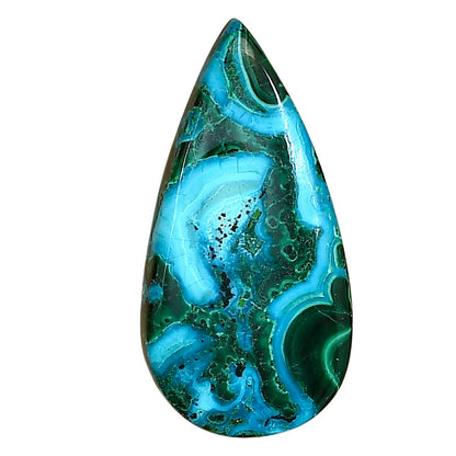 Azurite Malachite 34x17.2x5.5 mm Pear Gemstone LS03661-63