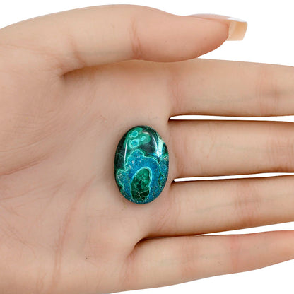 Azurite Malachite 24.5x17x5.8 mm Oval Gemstone LS03674-63