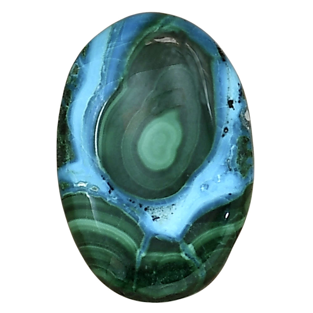 Azurite Malachite 23.7x16.1x5 mm Oval Gemstone LS03679-63