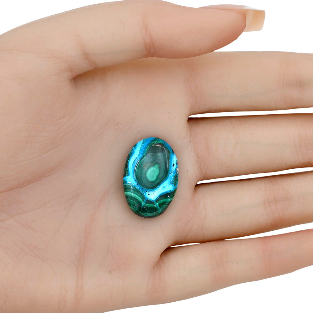 Azurite Malachite 23.7x16.1x5 mm Oval Gemstone LS03679-63