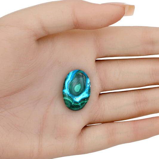 Azurite Malachite 23.7x16.1x5 mm Oval Gemstone LS03679-63