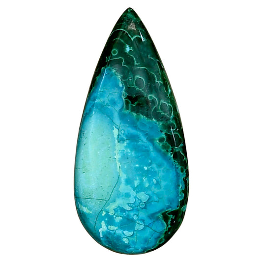 Azurite Malachite 33.5x15.7x5 mm Pear Gemstone LS03681-63