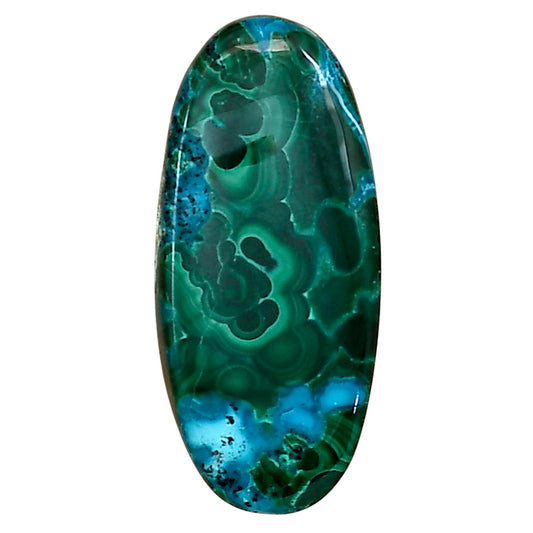 Azurite Malachite 31x14.1x5.7 mm Oval Gemstone LS03685-63