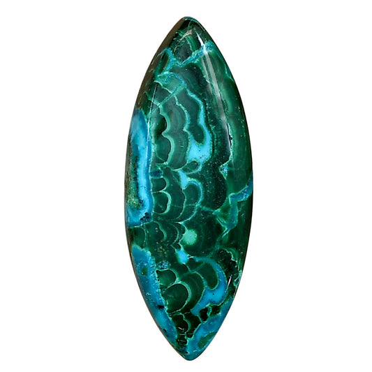 Azurite Malachite 37.6x14x6 mm Marquise Gemstone LS03686-63