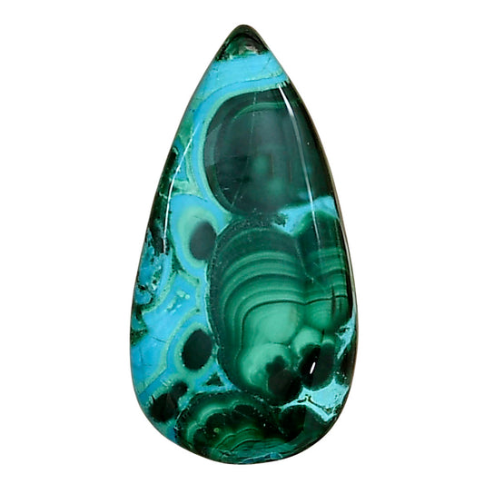 Azurite Malachite 29.7x15.5x5 mm Pear Gemstone LS03690-63