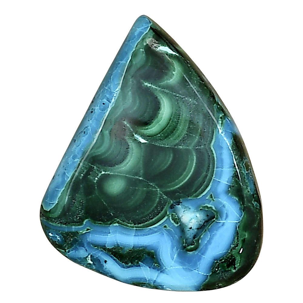 Azurite Malachite 26.3x21x5.5 mm Fancy Gemstone LS03707-63