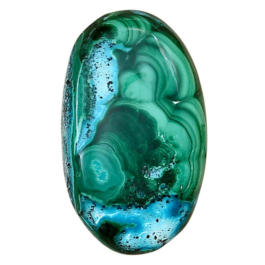 Azurite Malachite 29.8x17.75x6 mm Oval Gemstone LS03711-63