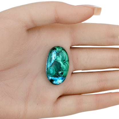 Azurite Malachite 29.8x17.75x6 mm Oval Gemstone LS03711-63