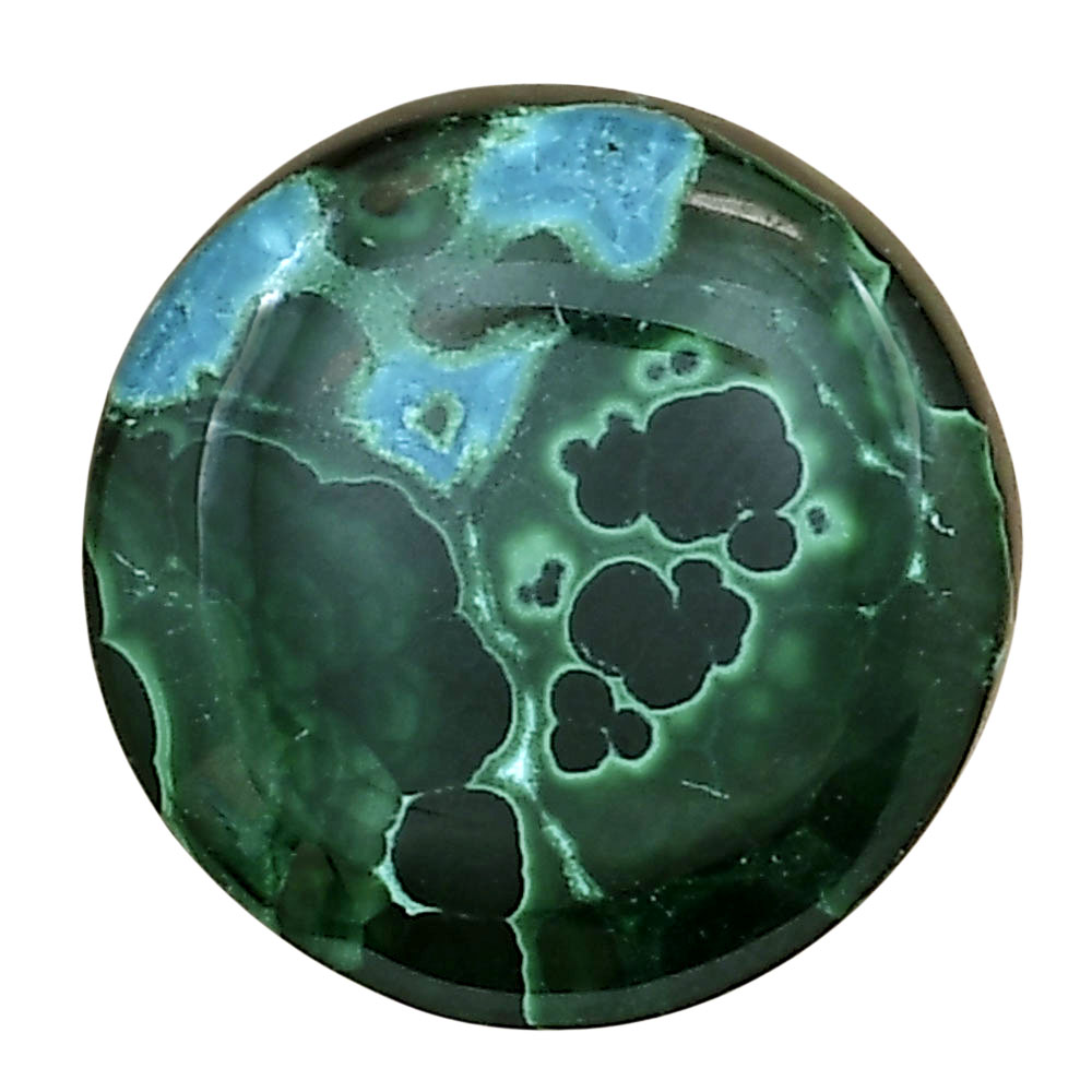 Azurite Malachite 20.4x20.4x5.5 mm Round Gemstone LS03715-63