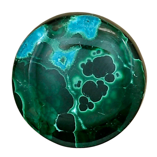 Azurite Malachite 20.4x20.4x5.5 mm Round Gemstone LS03715-63
