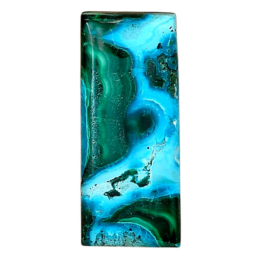 Azurite Malachite 27.3x11.5x5 mm Baguette Gemstone LS03720-63
