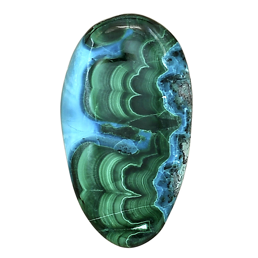 Azurite Malachite 29x16.3x5.5 mm Oval Gemstone LS03721-63