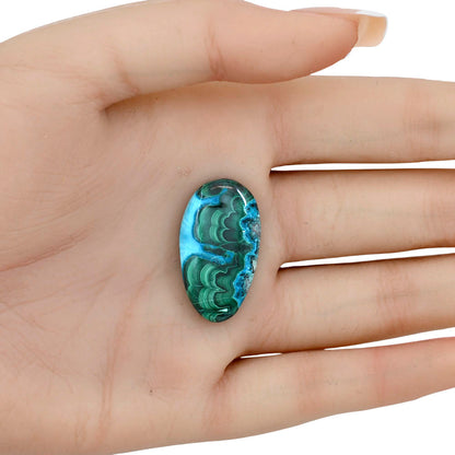 Azurite Malachite 29x16.3x5.5 mm Oval Gemstone LS03721-63