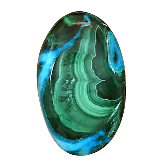 Azurite Malachite 23.7x14.5x5.8 mm Oval Gemstone LS03723-63
